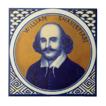 Retrato Shakespeare Antique Cobalt Copeland Repro
