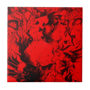 Azulejo De Cerâmica Retratos pop Musicais em Arte Vibrante de Cores Ve