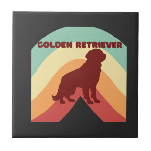Azulejo De Cerâmica Retriever Dourado