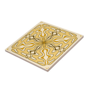 Azulejo De Cerâmica Retro 60s 70s California Nouveau Espanha