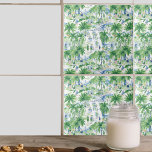 Azulejo De Cerâmica Retro Charleston Summer Pattern | Monograma<br><div class="desc">Design apresenta um padrão alover de uma cena retrorada de Charleston no estilo de design de cor d'água de tendência, com seu nome ou escolha de personalização. Essas matizes ricas e naturais se misturam perfeitamente para criar uma atmosfera de elegância rústica e charme vibrante. Obtenha alguns azulejos de sotaque modernos...</div>