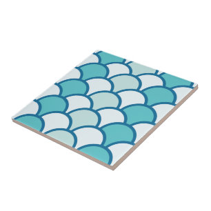 Azulejo De Cerâmica retro, clássico, padrão, teal, vintage
