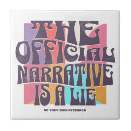 Azulejo De Cerâmica Retro Conspiracy Theory