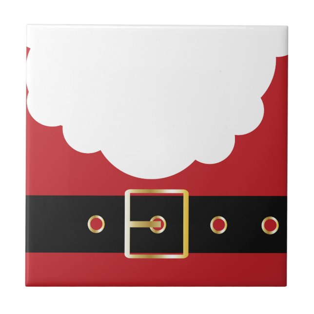 Azulejo De Cerâmica retro santa claus (Frente)