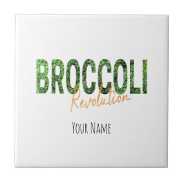 Azulejo De Cerâmica Revolução do brócolis Vegias e Vegetais