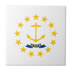 Azulejo De Cerâmica Rhode Island State Flag