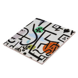 Azulejo De Cerâmica Rich Port, Paul Klee