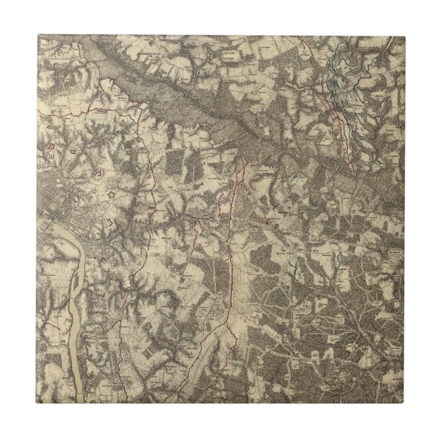 Azulejo De Cerâmica Richmond, Virgínia (Frente)