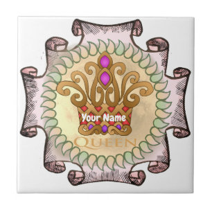 Azulejo De Cerâmica Rico Queen Crown