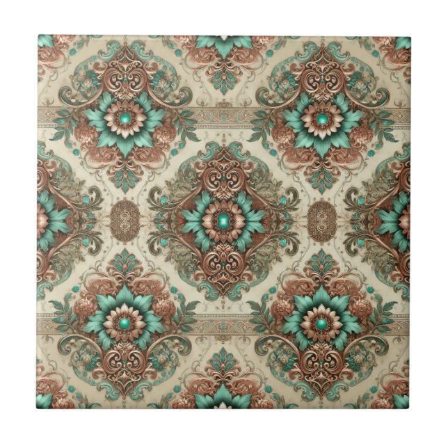 Azulejo De Cerâmica Rico tradicional (Frente)