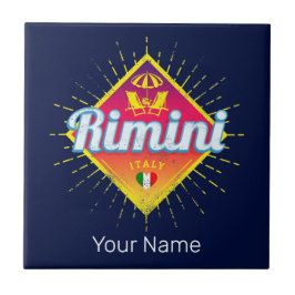 Azulejo De Cerâmica Rimini Emilia-Romagna Itália Retro Sunset Vintage