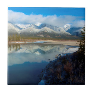 Azulejo De Cerâmica Rio Athabasca, Parque Nacional Jasper, Alberta