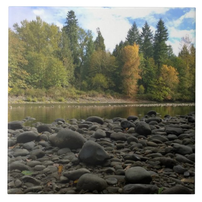 Azulejo De Cerâmica Rio Clackamas, OR (Frente)
