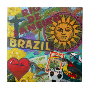 Azulejo De Cerâmica Rio de Janeiro Brasil