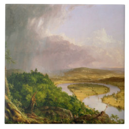 Azulejo De Cerâmica Rio Oxbow Seen do Monte Holyoke, Massachusetts