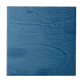 Azulejo De Cerâmica Ripais De Chuva (Ondas De Água Azul)