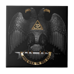 Azulejo De Cerâmica Rito escocês pedreiro Eagle de 32 graus