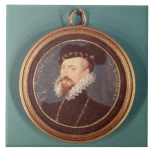 Azulejo De Cerâmica Robert Dudley, conde de Leicester (c.1532-88) 1576