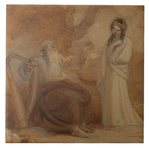 Azulejo De Cerâmica Robert Smirke - Ilustração para Shakespeare