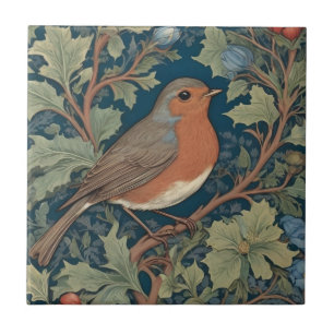 Azulejo De Cerâmica Robin Europeu Bird William Morris Estilo Direito
