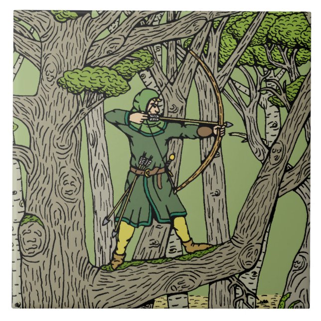 Azulejo De Cerâmica Robin Hood (Frente)