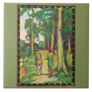 Azulejo De Cerâmica Robin Hood e Pequeno João