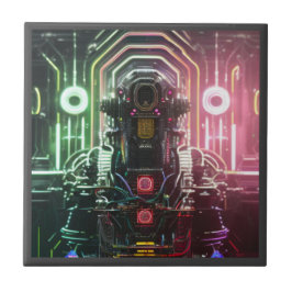 Azulejo de cerâmica robô 1