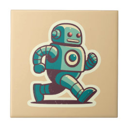 Azulejo De Cerâmica Robot Runner