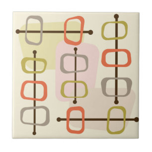 Azulejo De Cerâmica Rochas Hollow de Arte Abstrato nos anos 50