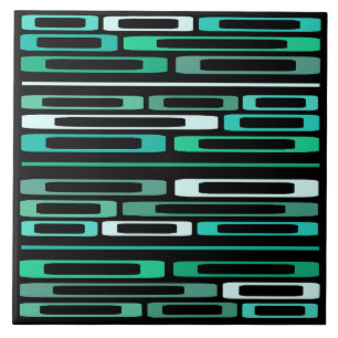 Azulejo De Cerâmica Rochas Planas Retro-meios séculos Turquesa Negra