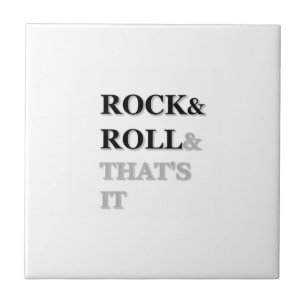 Azulejo De Cerâmica Rock and Roll E é isso