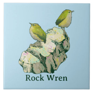 Azulejo De Cerâmica Rock Wren Pássaros Nova Zelândia