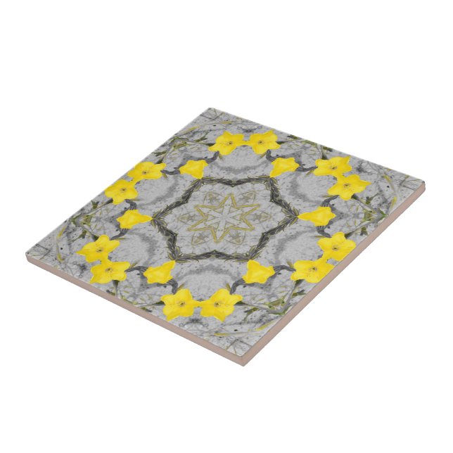 Azulejo De Cerâmica Roda de Harmonia Jonquil  (Lateral)