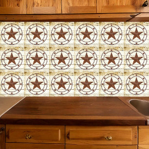 Azulejo De Cerâmica roda estelar rústica