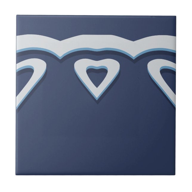 Azulejo De Cerâmica Rolagem da Fronteira Mural Floresta Azul Fantasia (Frente)