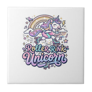 Azulejo De Cerâmica Rolo De Unicórnio Rink Unicórnio Premium Vetor Ade