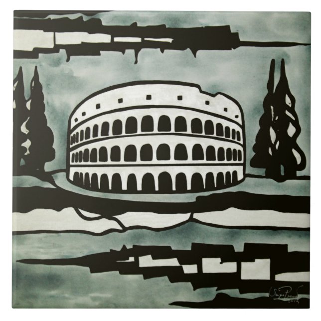 Azulejo De Cerâmica Roma (Frente)