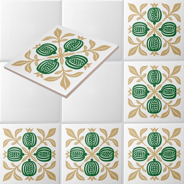 Azulejo De Cerâmica Romã Antiga (Criador carregado)
