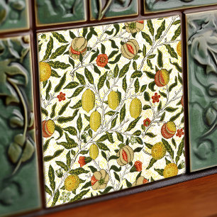 Azulejo De Cerâmica Romãs Limões Padrão Antigo William Morris