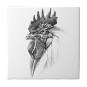 Azulejo De Cerâmica Rooster design by Schukina sk065