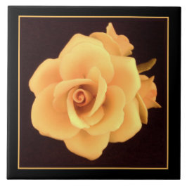 Azulejo De Cerâmica Rosa Amarela, Foto 2004.