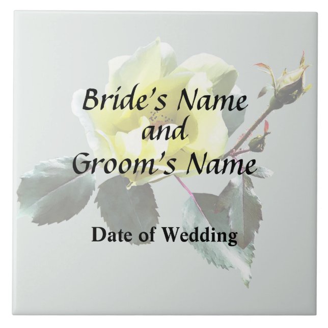 Azulejo De Cerâmica Rosa Amarelo Delicada (Frente)