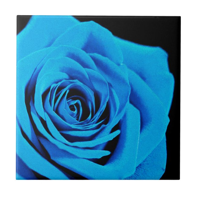 Azulejo De Cerâmica Rosa azul (Frente)