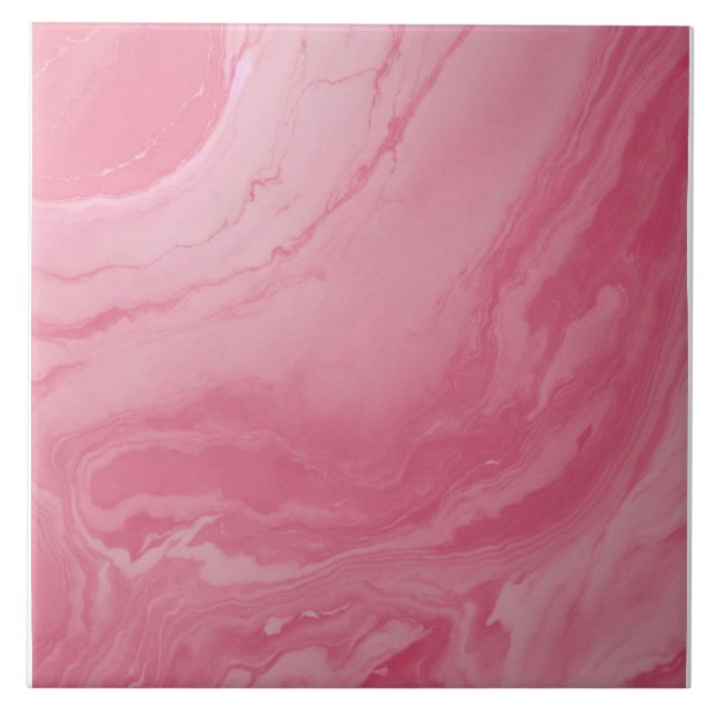 Azulejo De Cerâmica Rosa Branco (Frente)