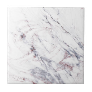 Azulejo De Cerâmica Rosa Cinza Chic Dourado Metálico Visual Mármore Gl