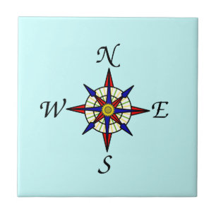 Azulejo De Cerâmica Rosa de Compass Aqua