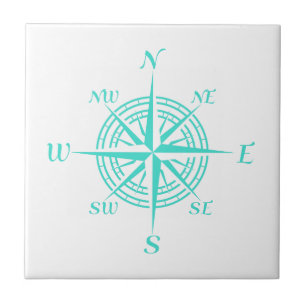 Azulejo De Cerâmica Rosa de Compass Branco Costeiro