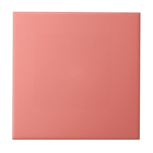 Azulejo De Cerâmica Rosa do coral (Frente)