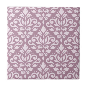 Azulejo De Cerâmica Rosa do teste padrão do damasco do rolo grande no