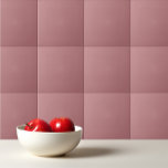 Azulejo De Cerâmica Rosa Dusty de cor sólida<br><div class="desc">Design de Rosa Dusty de cor sólida.</div>